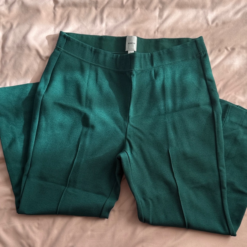 Anthropologie Maeve Green Ankle Pants